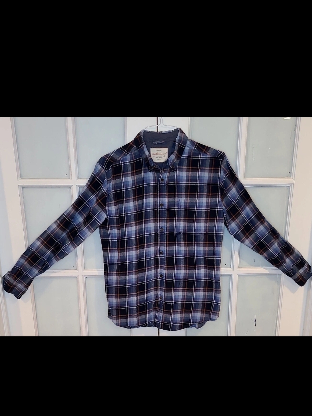 Men's Weatherproof Vintage Button Down Long Sleeve  Performance Shirt Medium